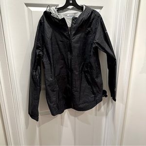 XL Columbia black windbreaker/rain jacket